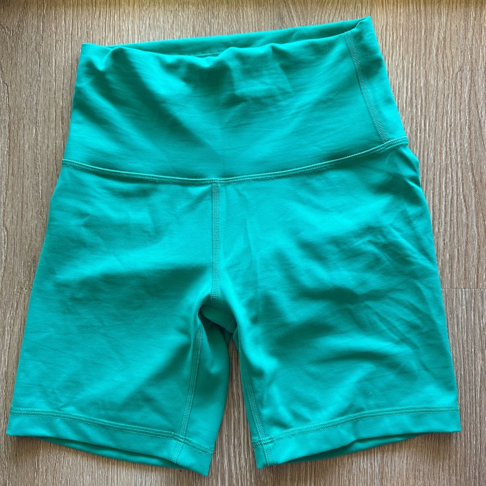 Green Lululemon shorts